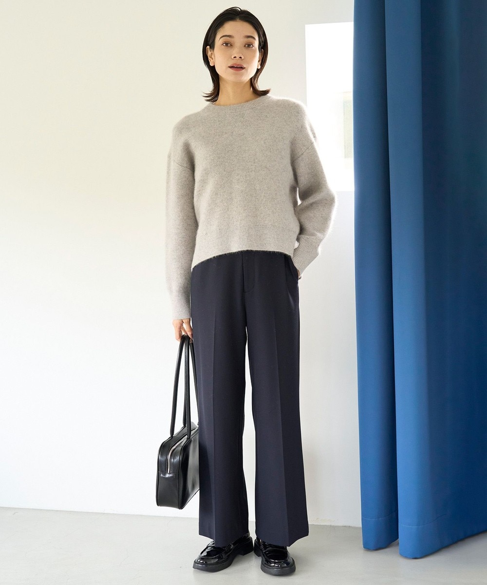 【オンワード】 UNFILO>パンツ 【吸湿発熱/ストレッチ】beauty warm ワイドパンツ ネイビー LT レディース 【オンワード】 UNFILO>パンツ 【吸湿発熱/ストレッチ】beauty warm ワイドパンツ ネイビー LT レディース