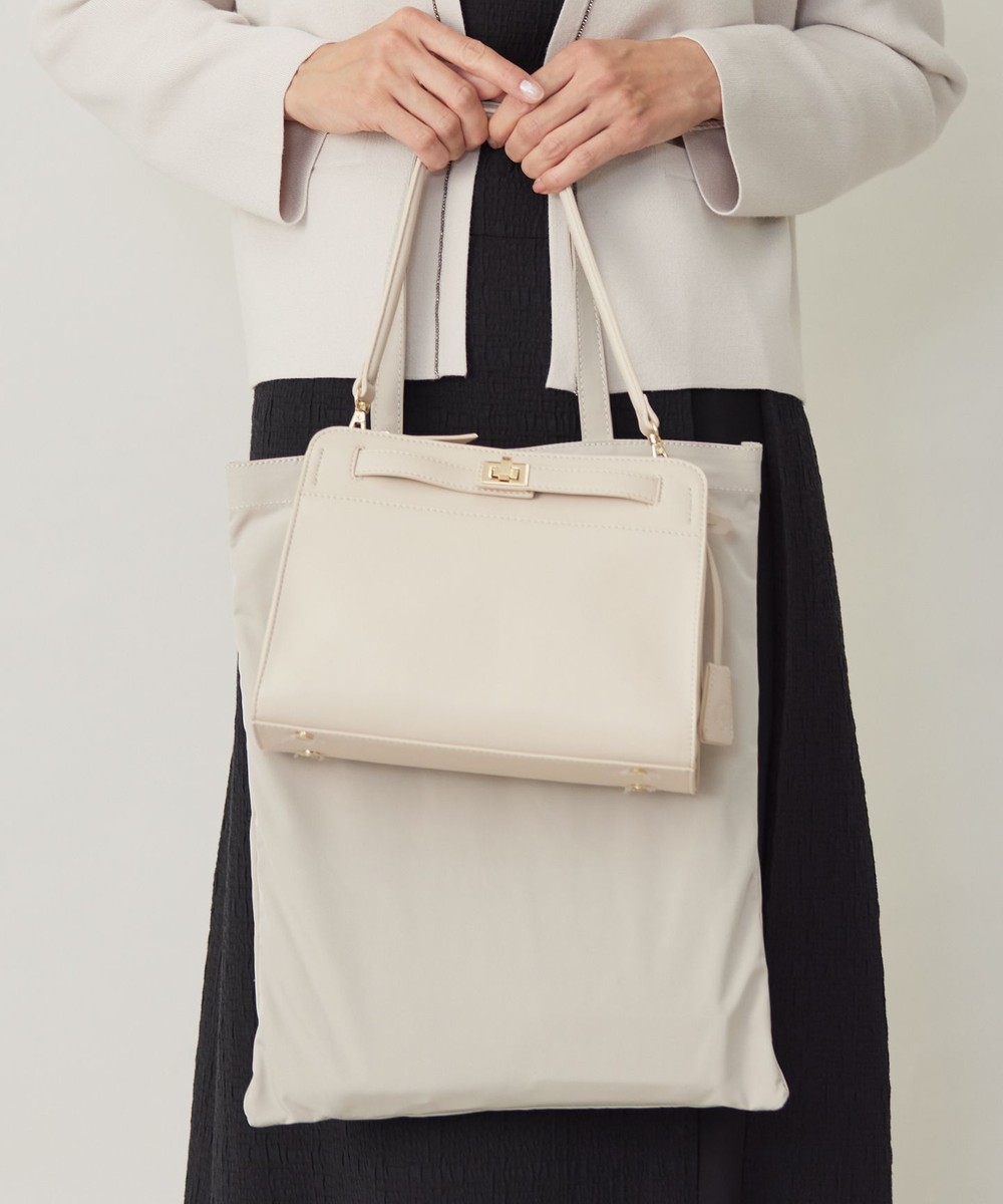 【オンワード】 J.PRESS LADIES>バッグ 【2way・セットアイテム】ノーブルショルダー バッグ アイボリー F レディース 【オンワード】 J.PRESS LADIES>バッグ 【2way・セットアイテム】ノーブルショルダー バッグ アイボリー F レディース