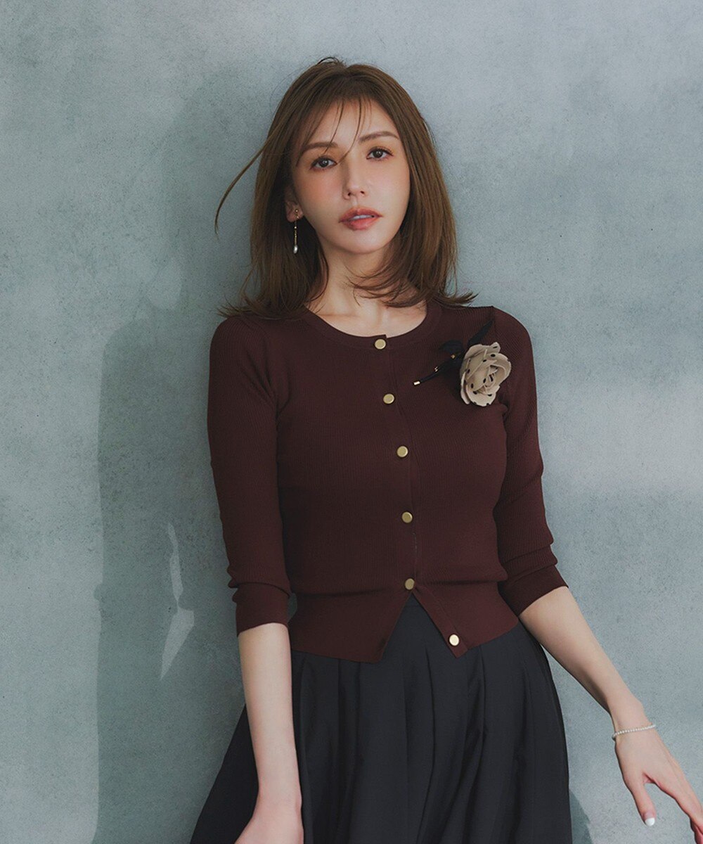 【オンワード】 TOCCA>トップス 【洗える】AUTUMN TIME カーディガン ブラウン M レディース 【オンワード】 TOCCA>トップス 【洗える】AUTUMN TIME カーディガン ブラウン M レディース