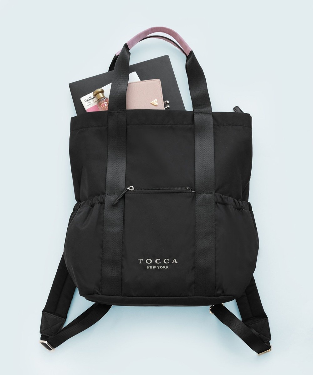 【オンワード】 TOCCA>バッグ 【新色登場!WEB&一部店舗限定・撥水】CIELO TRAVEL BACKPACK バックパック ブラック F レディース 【オンワード】 TOCCA>バッグ 【新色登場!WEB&一部店舗限定・撥水】CIELO TRAVEL BACKPACK バックパック ブラック F レディース