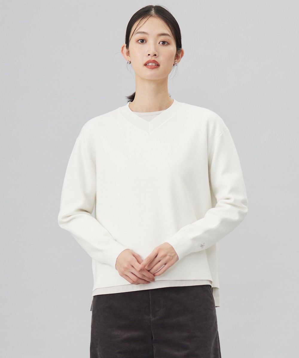 【オンワード】 J.PRESS LADIES L(大きいサイズ)>トップス 【洗える】FINE SWEAT ニット オートミール T13 レディース 【オンワード】 J.PRESS LADIES L(大きいサイズ)>トップス 【洗える】FINE SWEAT ニット オートミール T13 レディース