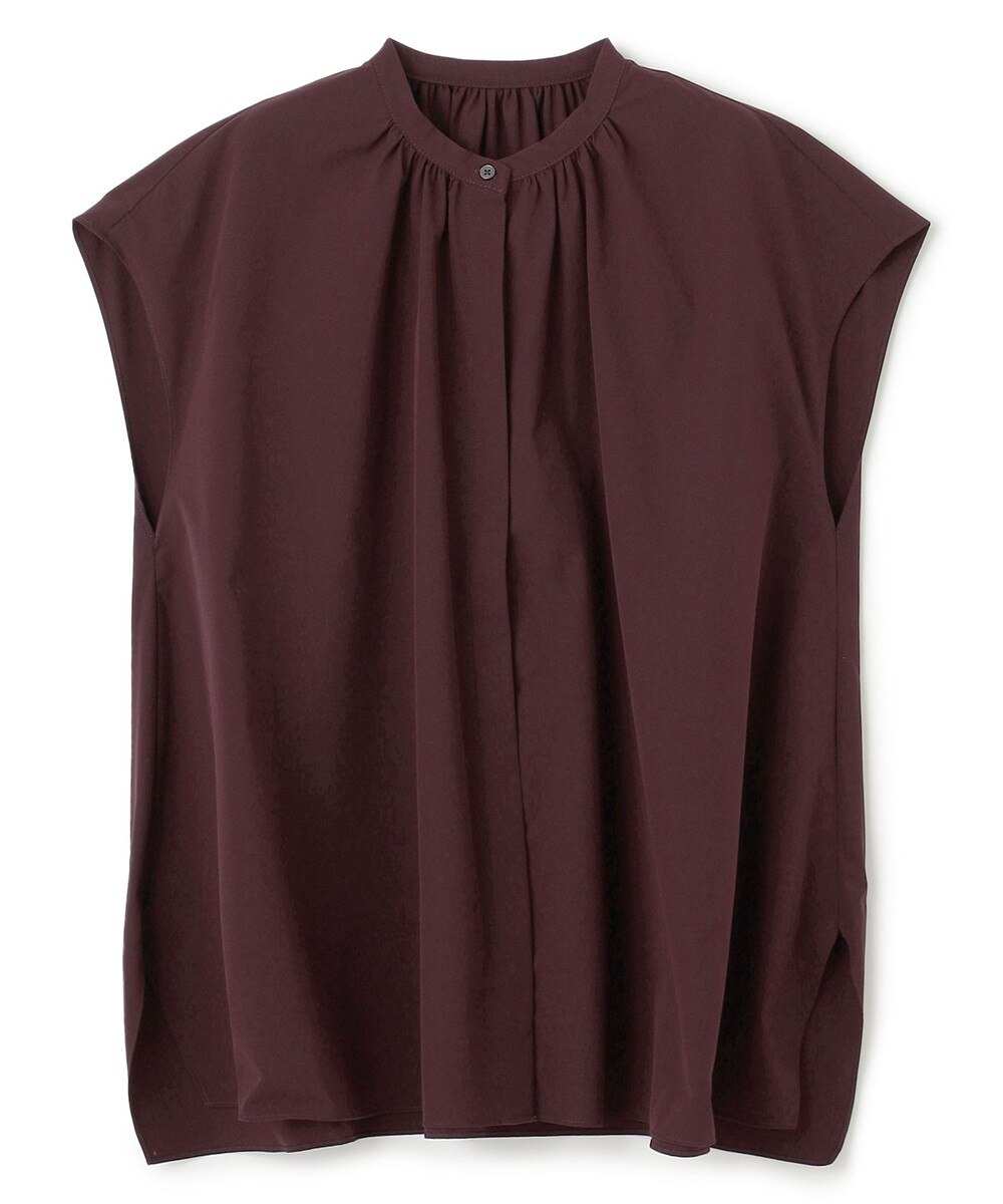 【オンワード】 UNFILO>トップス 【撥水/UVケア】FINE MOVE ギャザーブラウス バーガンディ S レディース