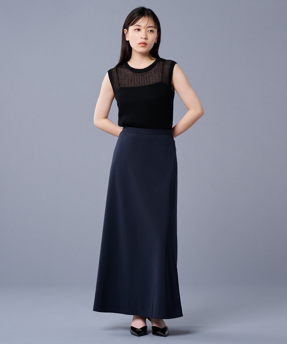 【オンワード】 uncrave>スカート 【洗濯機洗い可】マット サテン フレアスカート(uncrave STANDARD) ネイビー 0 レディース 【オンワード】 uncrave>スカート 【洗濯機洗い可】マット サテン フレアスカート(uncrave STANDARD) ネイビー 0 レディース