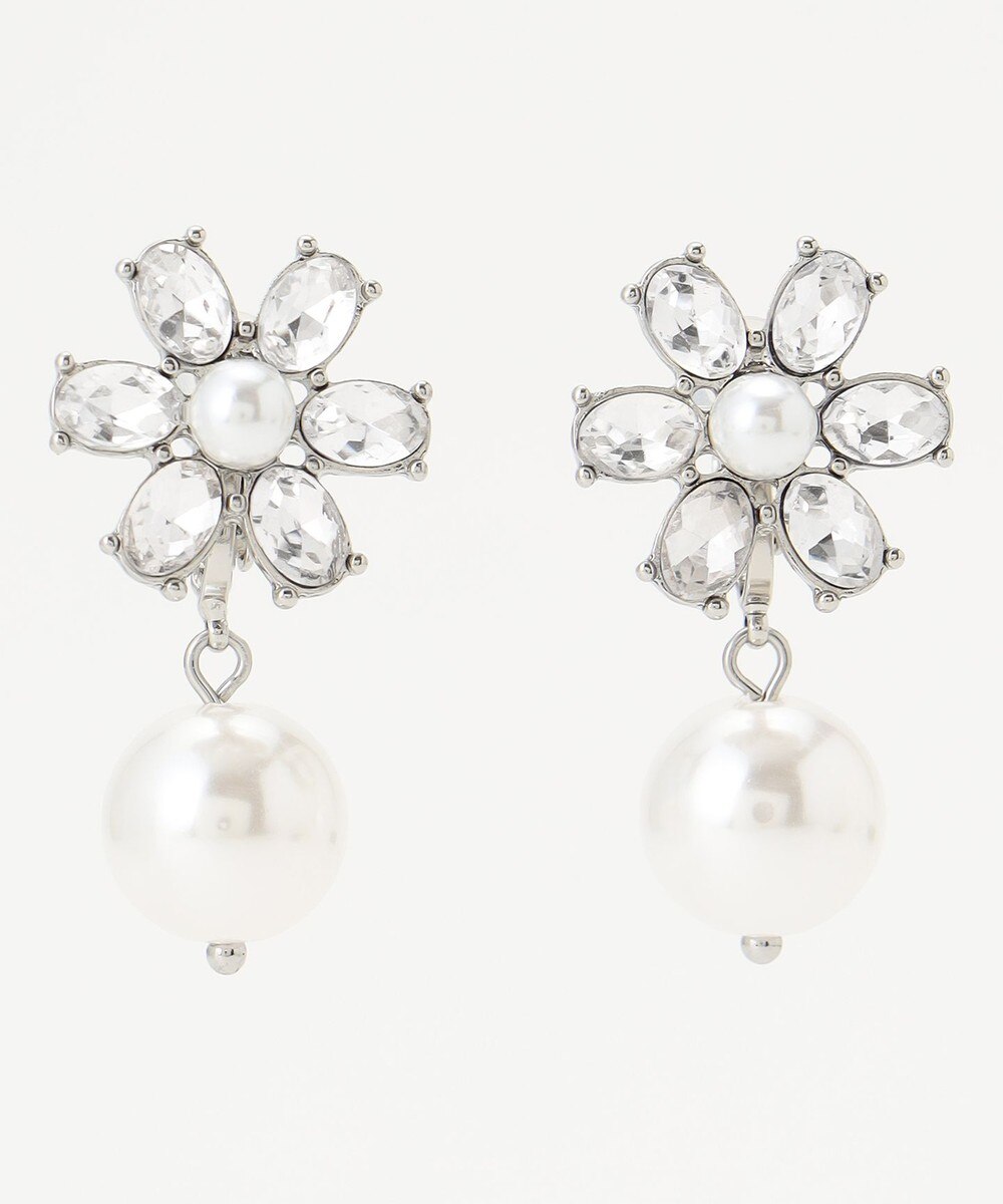 【オンワード】 TOCCA>アクセサリー DAISY BIJOUX＆PEARL EARRINGS イヤリング ホワイト F レディース