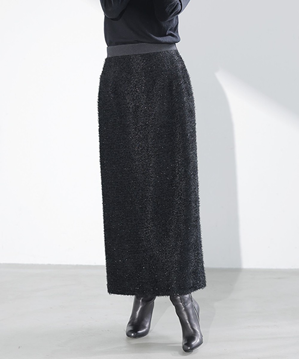 【オンワード】 ICB>スカート ルレックスヘアリージャカード ナロースカート ブラック 6 レディース 【オンワード】 ICB>スカート ルレックスヘアリージャカード ナロースカート ブラック 6 レディース