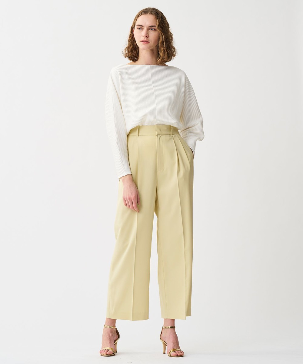 【オンワード】 uncrave>パンツ 【洗濯機洗い可】ツイミーツイル ワイドパンツ イエロー 00 レディース 【オンワード】 uncrave>パンツ 【洗濯機洗い可】ツイミーツイル ワイドパンツ イエロー 00 レディース