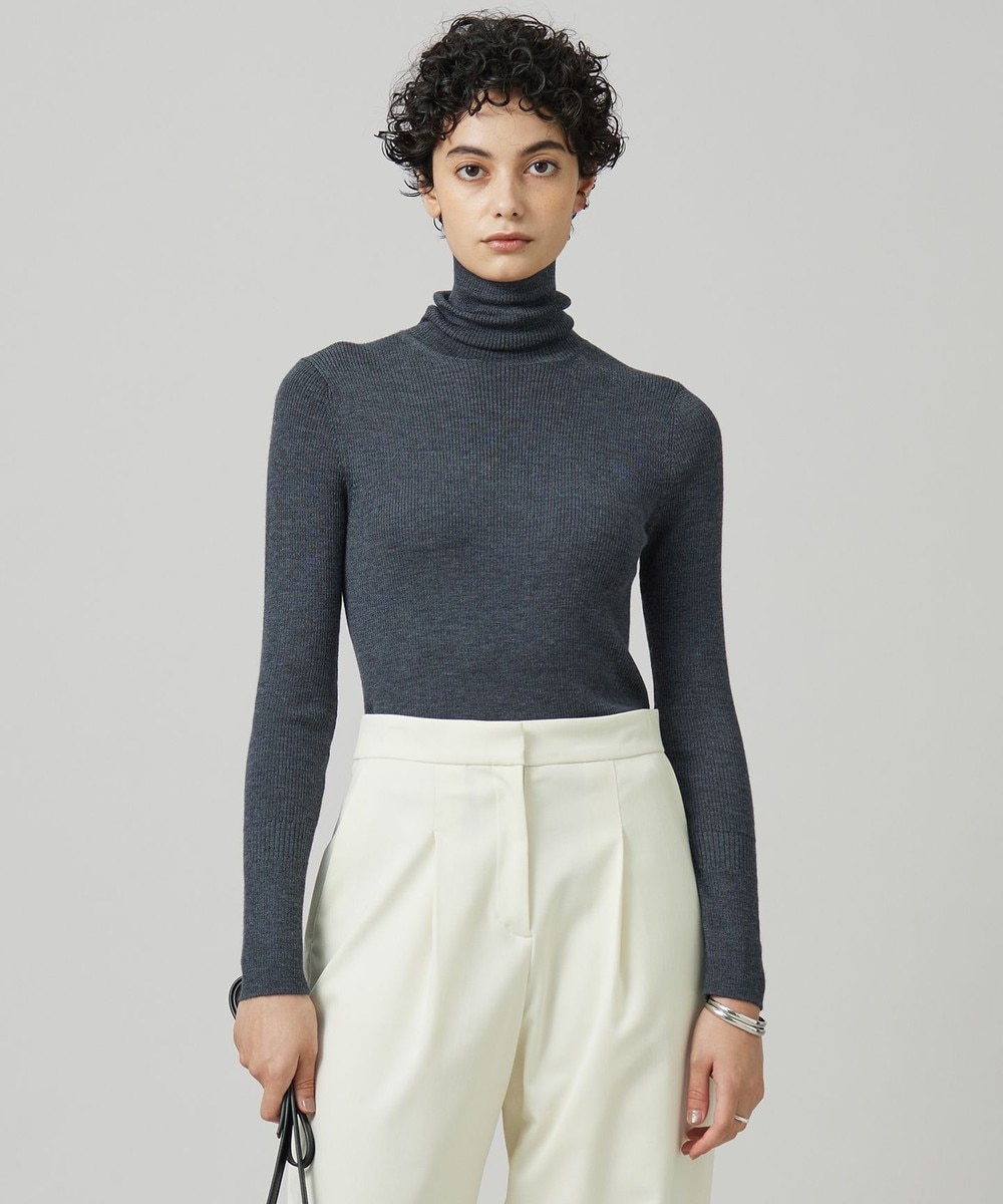 【オンワード】 ICB>トップス 【CLASSY.1月号掲載・新色追加・洗える】エクストラファインメリノ タートルネックプルオーバー ミディアムグレー XS レディース 【オンワード】 ICB>トップス 【CLASSY.1月号掲載・新色追加・洗える】エクストラファインメリノ タートルネックプルオーバー ミディアムグレー XS レディース