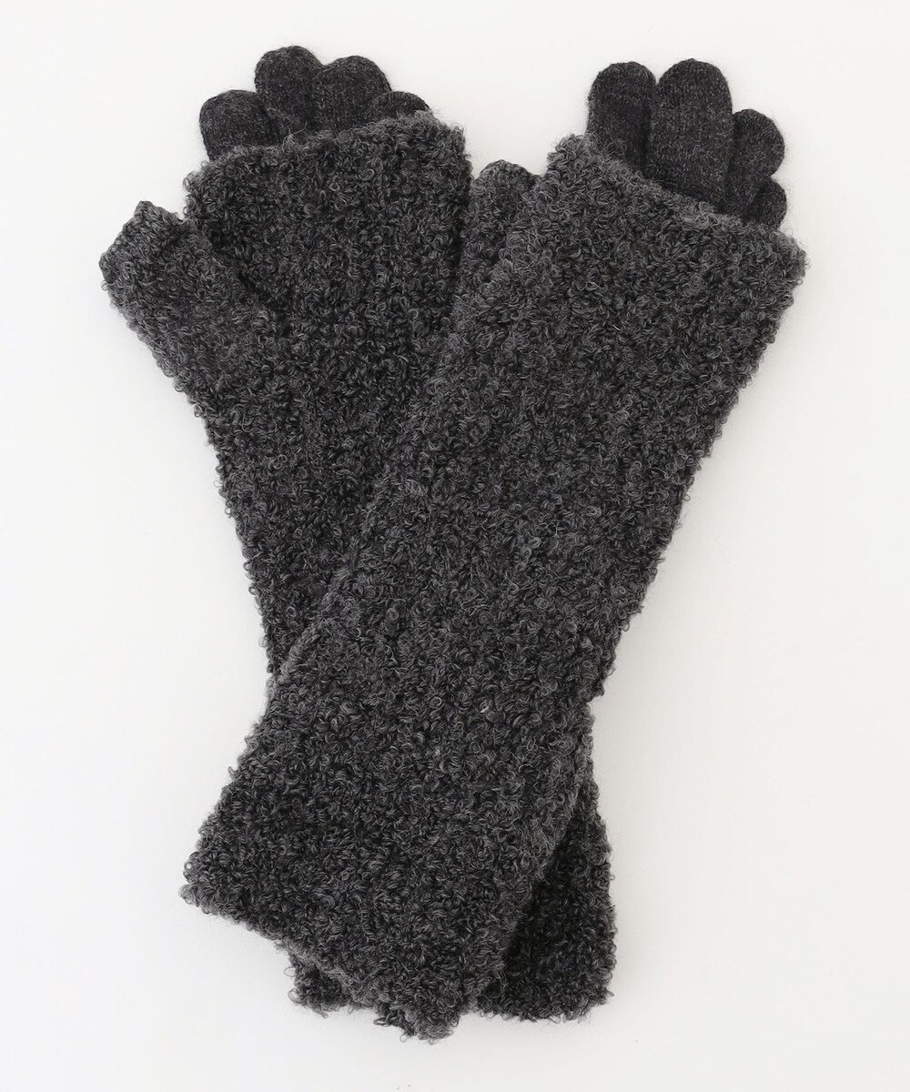 【オンワード】 ICB>ファッション雑貨 【アームウォーマー付き 】3WAY ニットグローブ チャコール F レディース