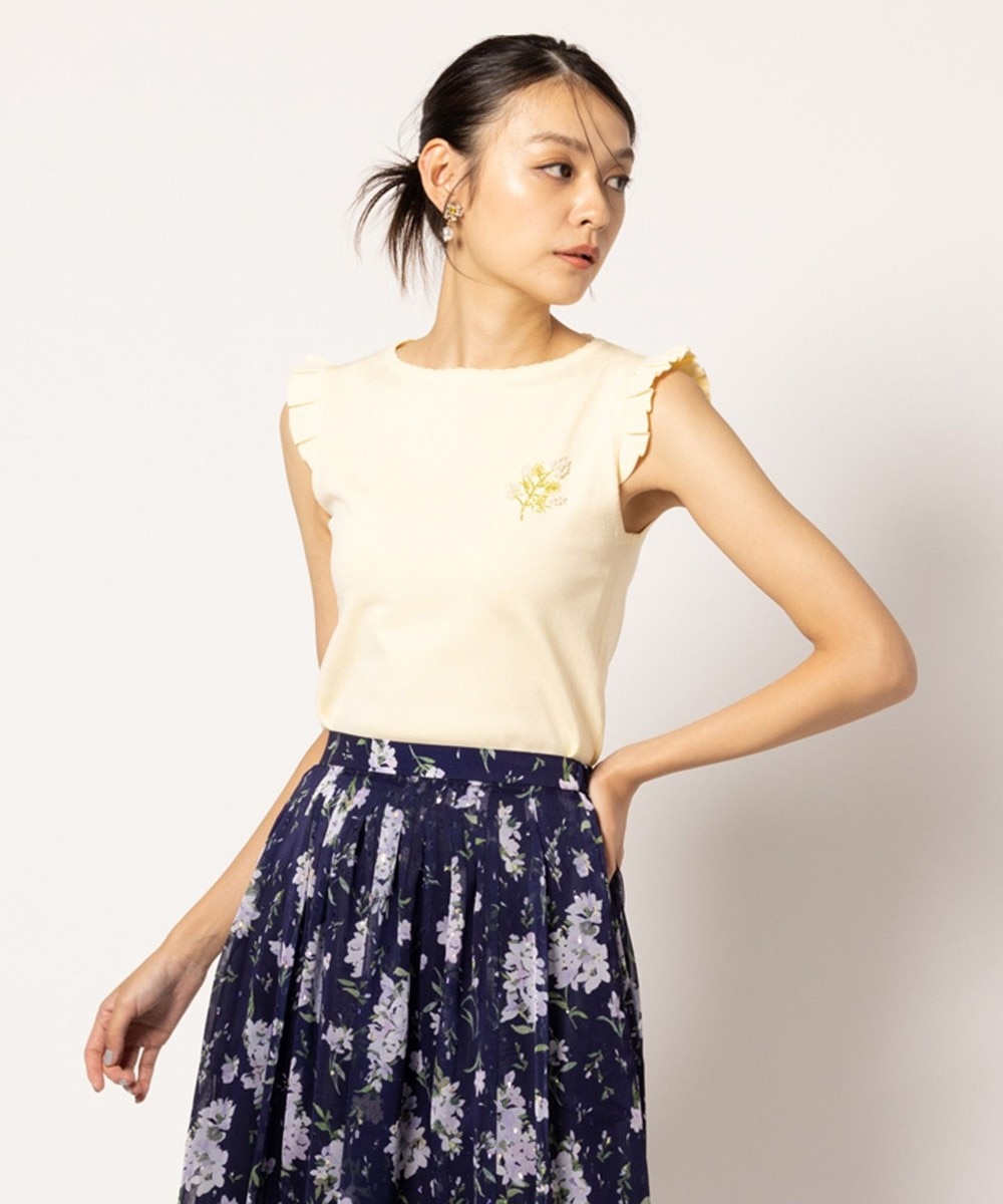 【オンワード】 TOCCA>トップス 【洗える】LITTLE MIMOSA ニットトップス イエロー S レディース 【オンワード】 TOCCA>トップス 【洗える】LITTLE MIMOSA ニットトップス イエロー S レディース