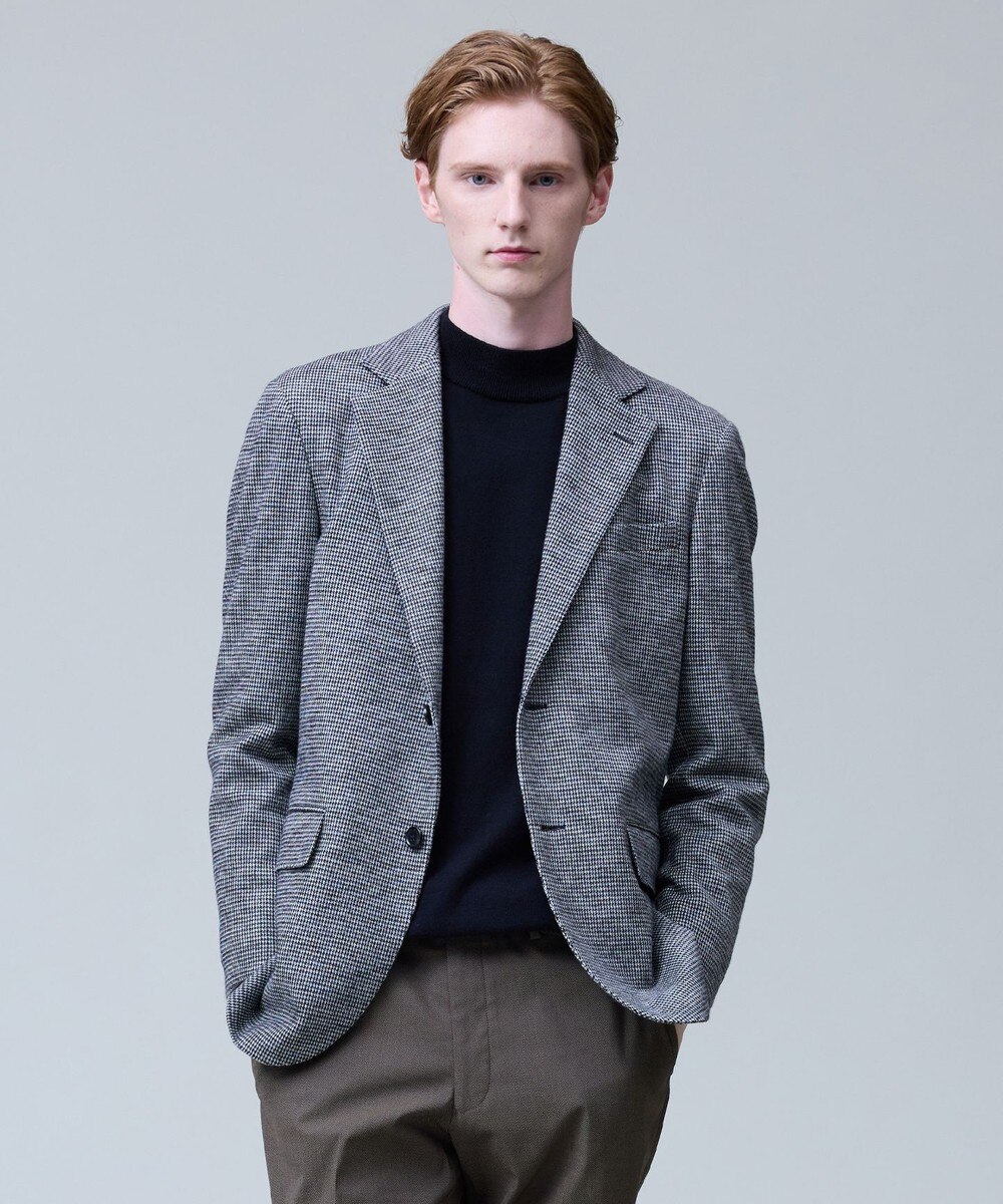 【オンワード】 J.PRESS MEN>ジャケット/アウター 【セットアップ対応 / ストレッチ】SOFAニット ストレッチジャージー ジャケット ブラック BM メンズ