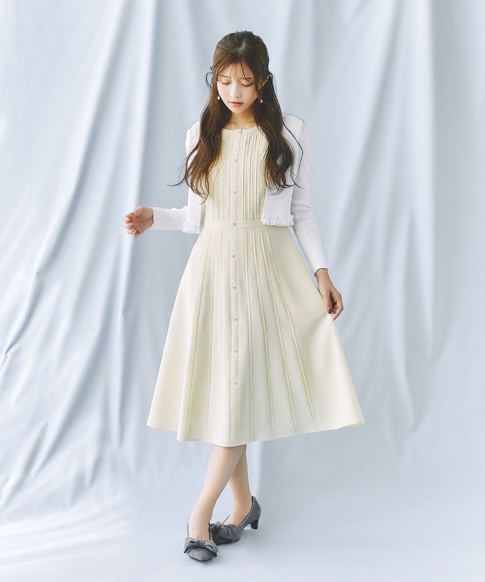 【オンワード】 TOCCA>ワンピース 【00サイズあり・洗える・消臭・接触冷感】VEGA&ALTAIR ドレス ライトイエロー 6 レディース 【オンワード】 TOCCA>ワンピース 【00サイズあり・洗える・消臭・接触冷感】VEGA&ALTAIR ドレス ライトイエロー 6 レディース