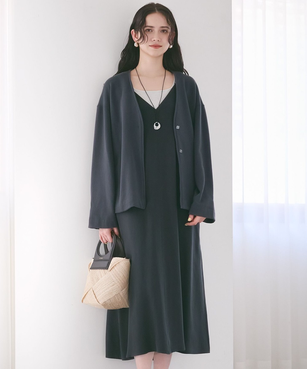 【オンワード】 23区>ワンピース 【SLOW/一部店舗限定】キュプラフィブリルクロス キャミ ワンピース グレー 38 レディース 【オンワード】 23区>ワンピース 【SLOW/一部店舗限定】キュプラフィブリルクロス キャミ ワンピース グレー 38 レディース