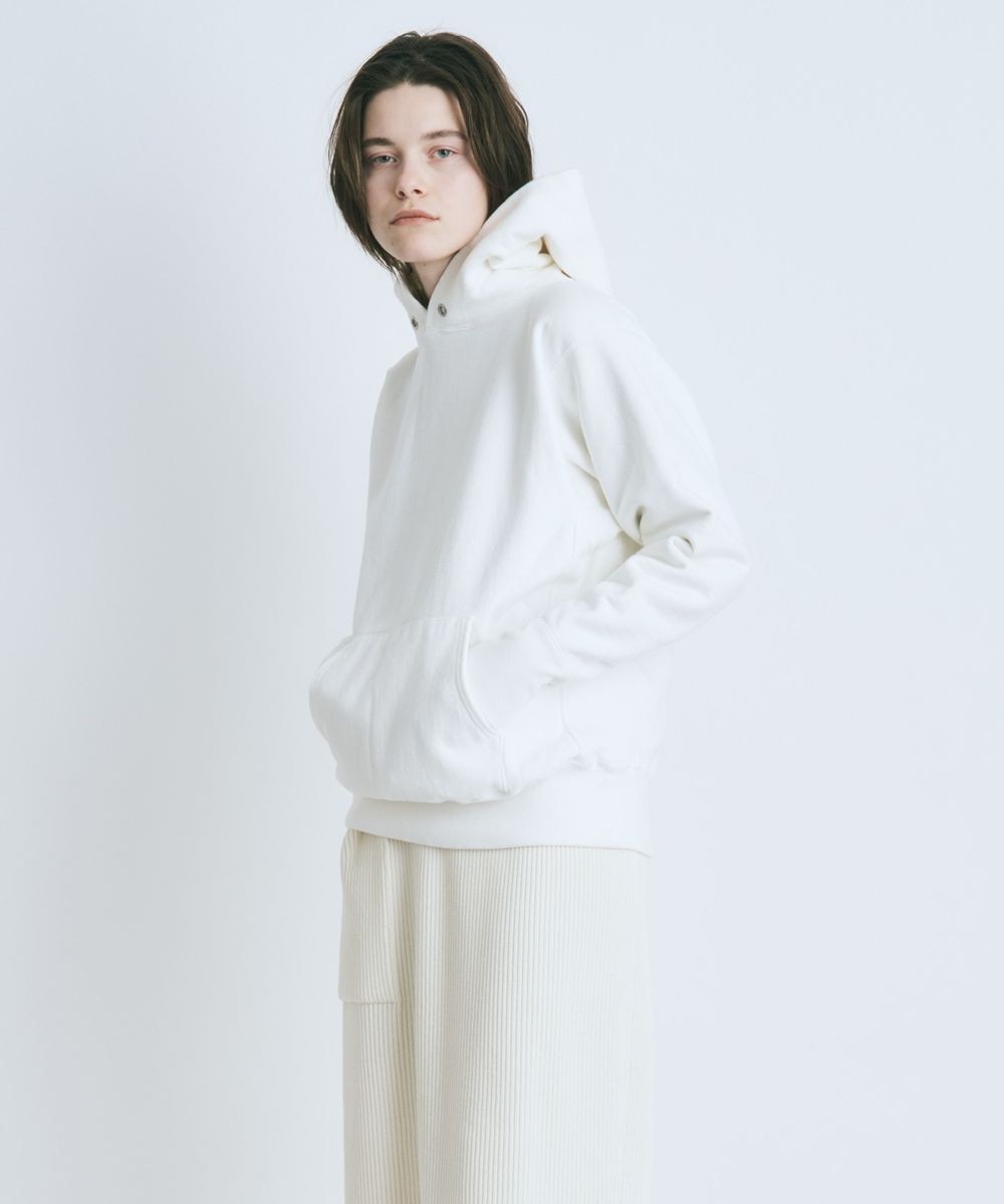 【オンワード】 ATON>トップス SUVIN GARMENT DYE フーディースウェット - UNISEX WHITE 04 レディース 【送料無料】