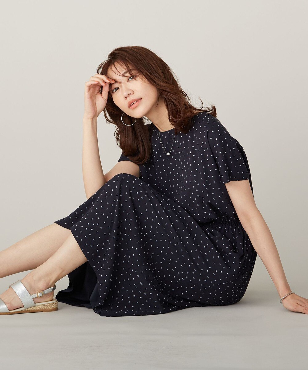 【オンワード】 J.PRESS LADIES L>ワンピース 【洗える】リバーシブル ポリエステル デシン ワンピース グレー T15 レディース 【送料無料】