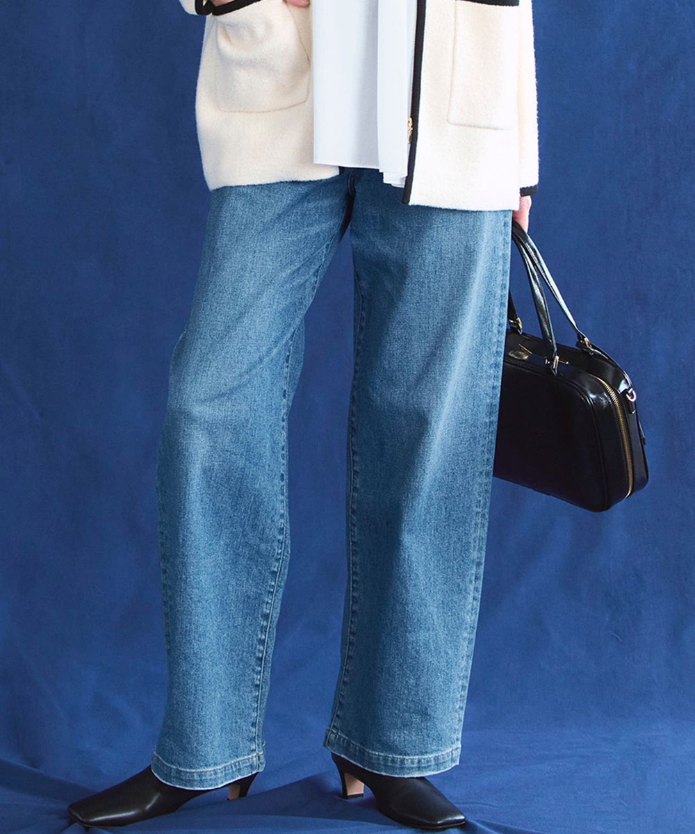 【オンワード】 23区>パンツ 【見上愛さん着用/Oggi3月号掲載/洗える】23区DENIM ストレッチ ワイドパンツ スカイブルー 40 レディース 【オンワード】 23区>パンツ 【見上愛さん着用/Oggi3月号掲載/洗える】23区DENIM ストレッチ ワイドパンツ スカイブルー 40 レディース