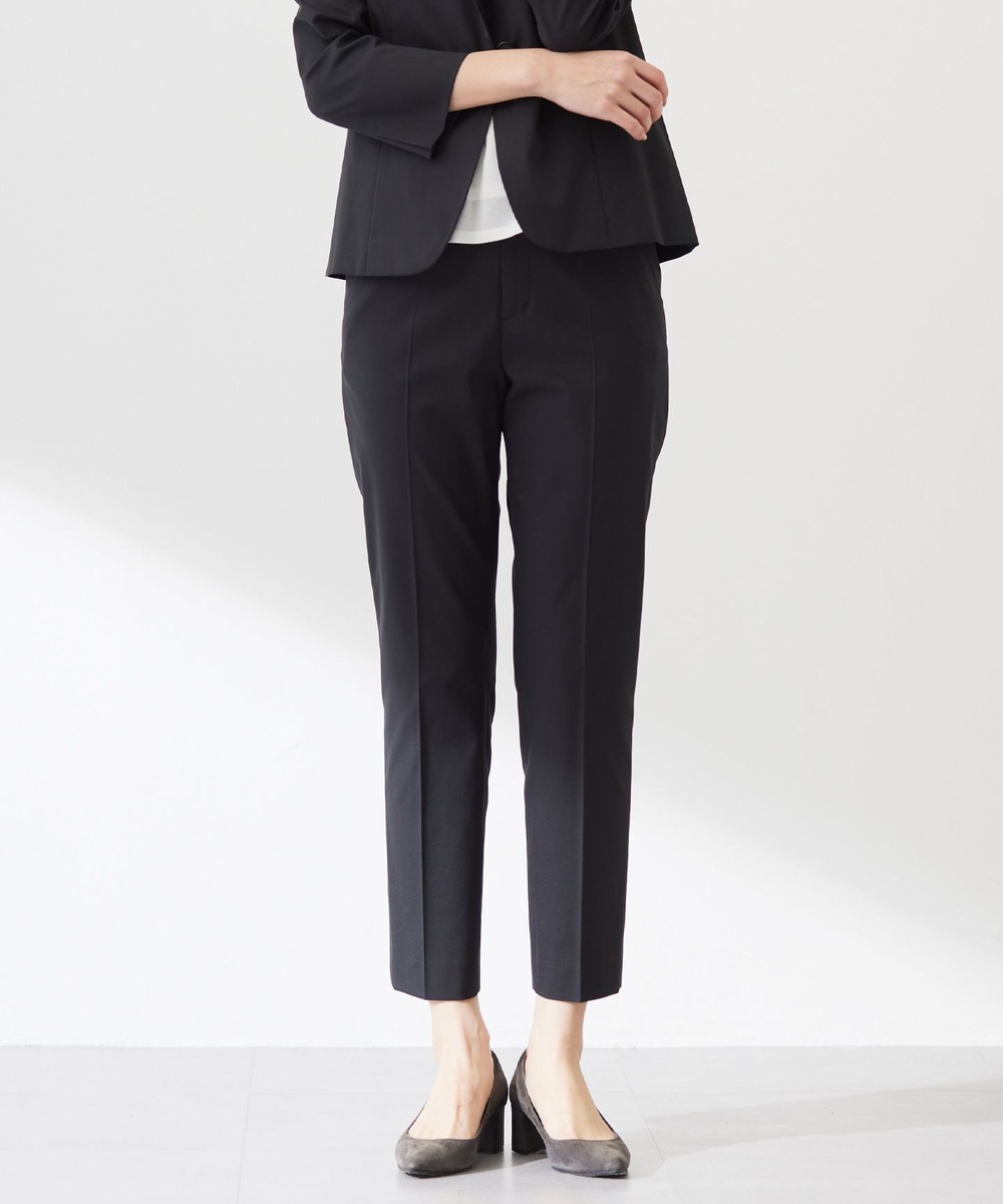 【オンワード】 J.PRESS LADIES>パンツ 【着丈が選べる・セットアップ対応・洗える・撥水・防汚】コットンFITTYシャーク テーパード パンツ ブラック 9 レディース 【オンワード】 J.PRESS LADIES>パンツ 【着丈が選べる・セットアップ対応・洗える・撥水・防汚】コットンFITTYシャーク テーパード パンツ ブラック 9 レディース
