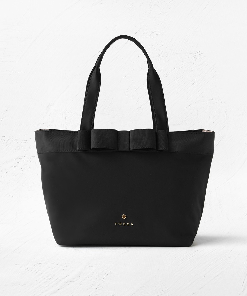 【オンワード】 TOCCA>バッグ 【撥水・A4サイズ対応】RIBBON BRICK A4TOTE トートバッグ ブラック F レディース