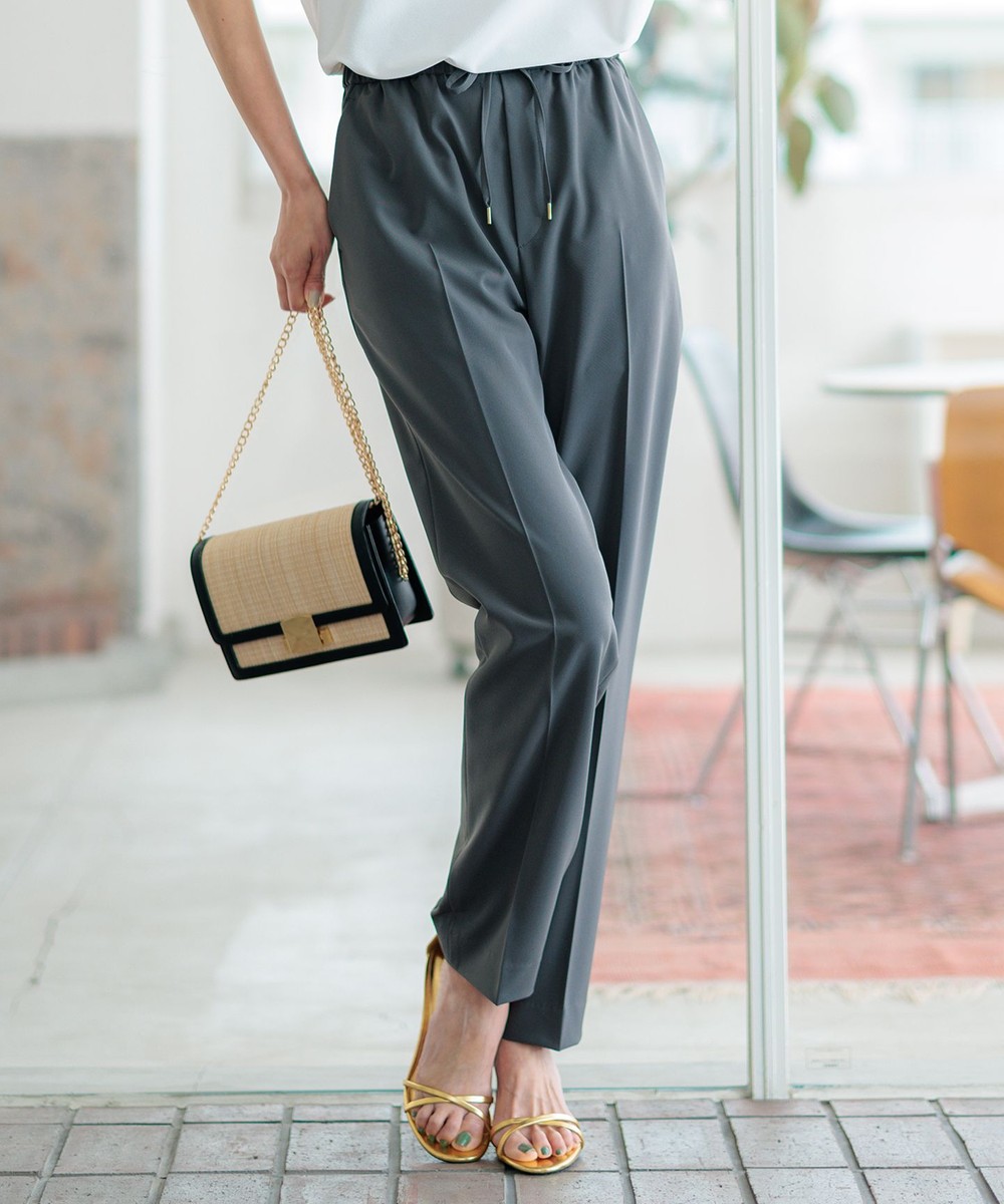 【オンワード】 23区>パンツ 【新色追加/洗える】2WAYストレッチツイル ドロスト パンツ グレー 36 レディース 【オンワード】 23区>パンツ 【新色追加/洗える】2WAYストレッチツイル ドロスト パンツ グレー 36 レディース