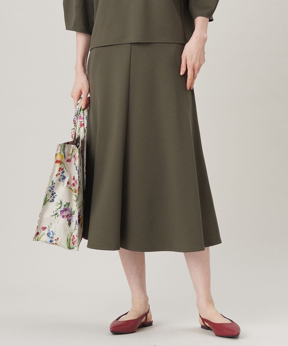 【オンワード】 自由区>スカート 【セットアップ対応・洗える】ブークレダンボールフレア スカート カーキ 40 レディース 【オンワード】 自由区>スカート 【セットアップ対応・洗える】ブークレダンボールフレア スカート カーキ 40 レディース