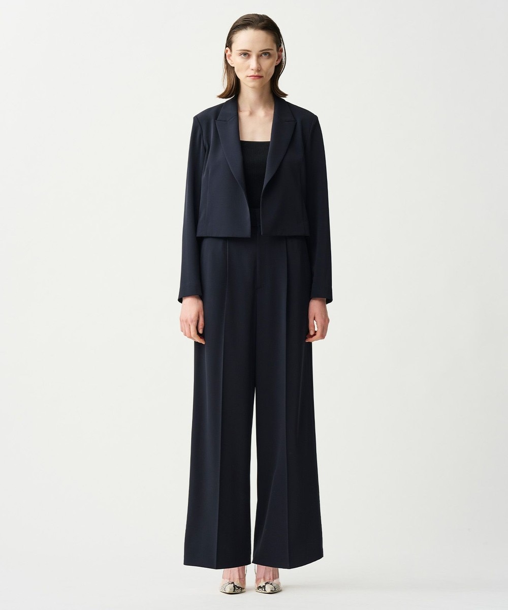 【オンワード】 uncrave>パンツ 【撥水・UVカット・接触冷感・洗濯機洗い可】クールタッチツイル ストレートパンツ ダークネイビー 00 レディース 【オンワード】 uncrave>パンツ 【撥水・UVカット・接触冷感・洗濯機洗い可】クールタッチツイル ストレートパンツ ダークネイビー 00 レディース