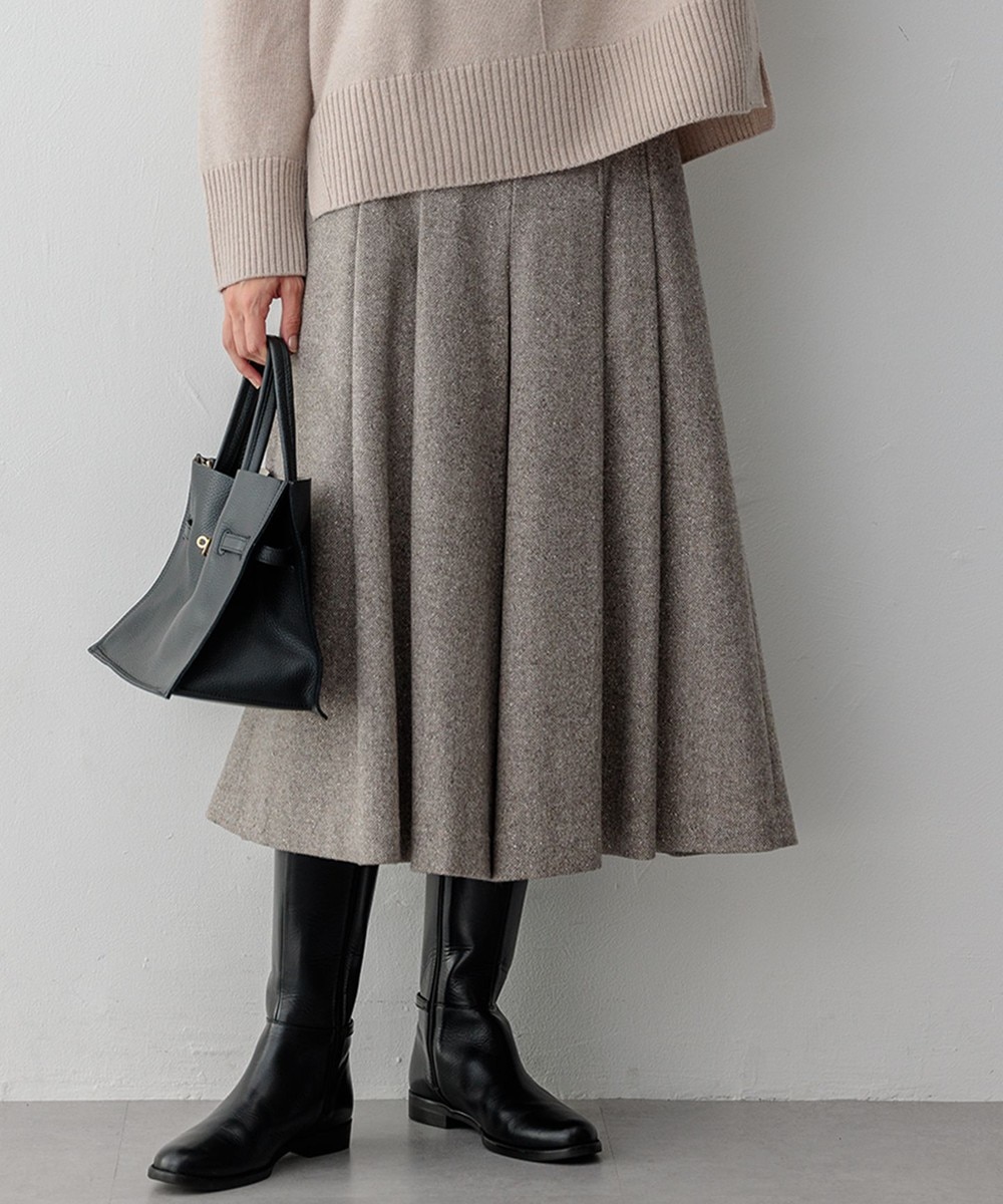 【オンワード】 23区 L(大きいサイズ)>パンツ シルクネップヘリンボーン ガウチョ パンツ ブラウン 46 レディース 【オンワード】 23区 L(大きいサイズ)>パンツ シルクネップヘリンボーン ガウチョ パンツ ブラウン 46 レディース