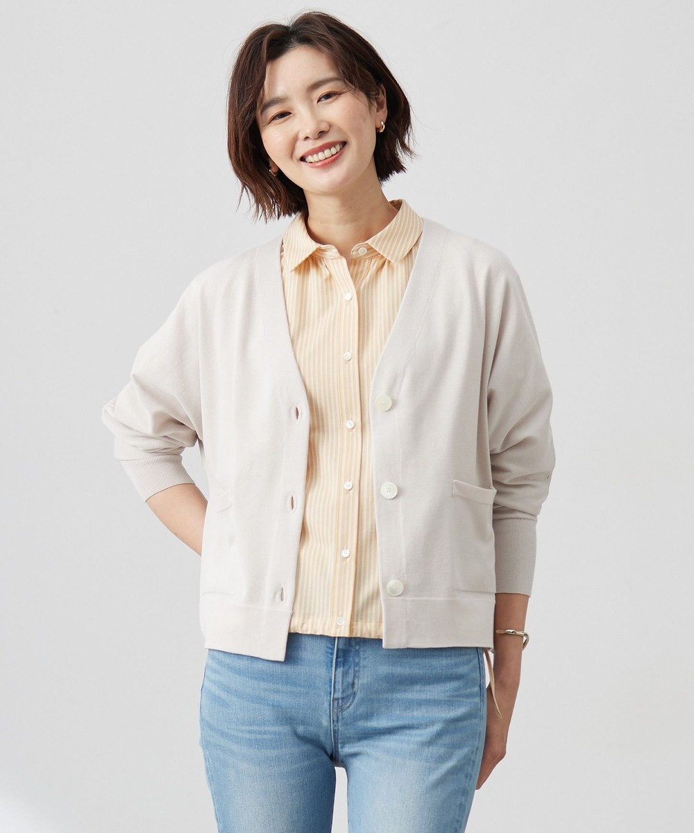 【オンワード】 J.PRESS LADIES L(大きいサイズ)>トップス 【洗える】Cotton Acetate ドルマンスリーブ カーディガン ベージュ T15 レディース 【オンワード】 J.PRESS LADIES L(大きいサイズ)>トップス 【洗える】Cotton Acetate ドルマンスリーブ カーディガン ベージュ T15 レディース