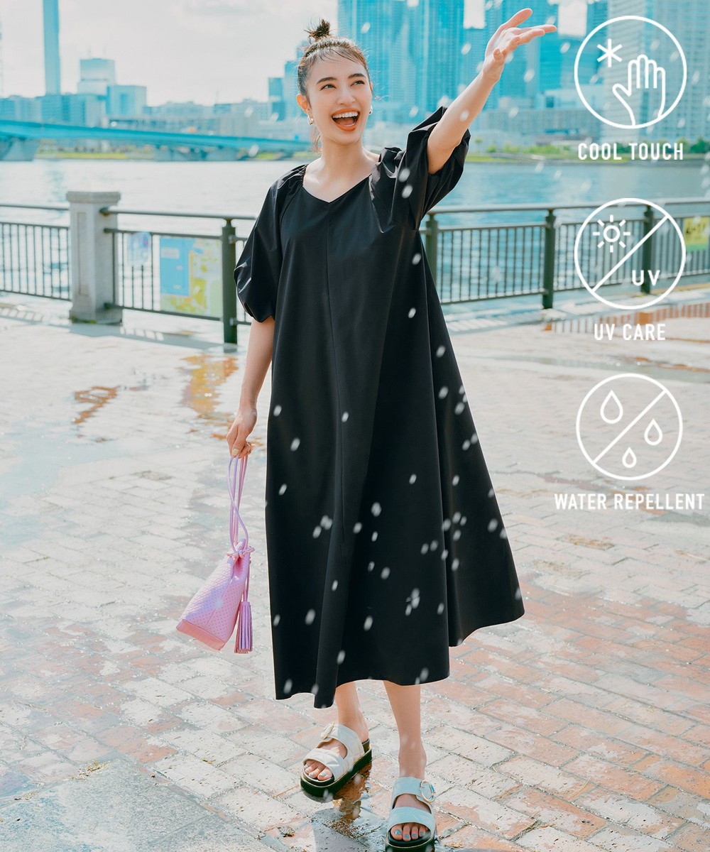 【オンワード】 UNFILO>ワンピース 【接触冷感/UVケア/撥水】FINE MOVE 2WAYワンピース ブラック MT レディース 【オンワード】 UNFILO>ワンピース 【接触冷感/UVケア/撥水】FINE MOVE 2WAYワンピース ブラック MT レディース