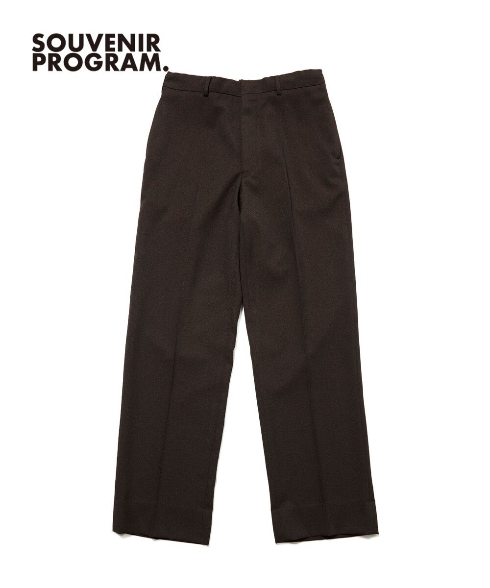 【オンワード】 J.PRESS MEN>パンツ 【J.PRESS ORIGINALS】【UNISEX】Polyester Sharkskin Piped Stem Nontuck Slacks ダークブラウン M メンズ