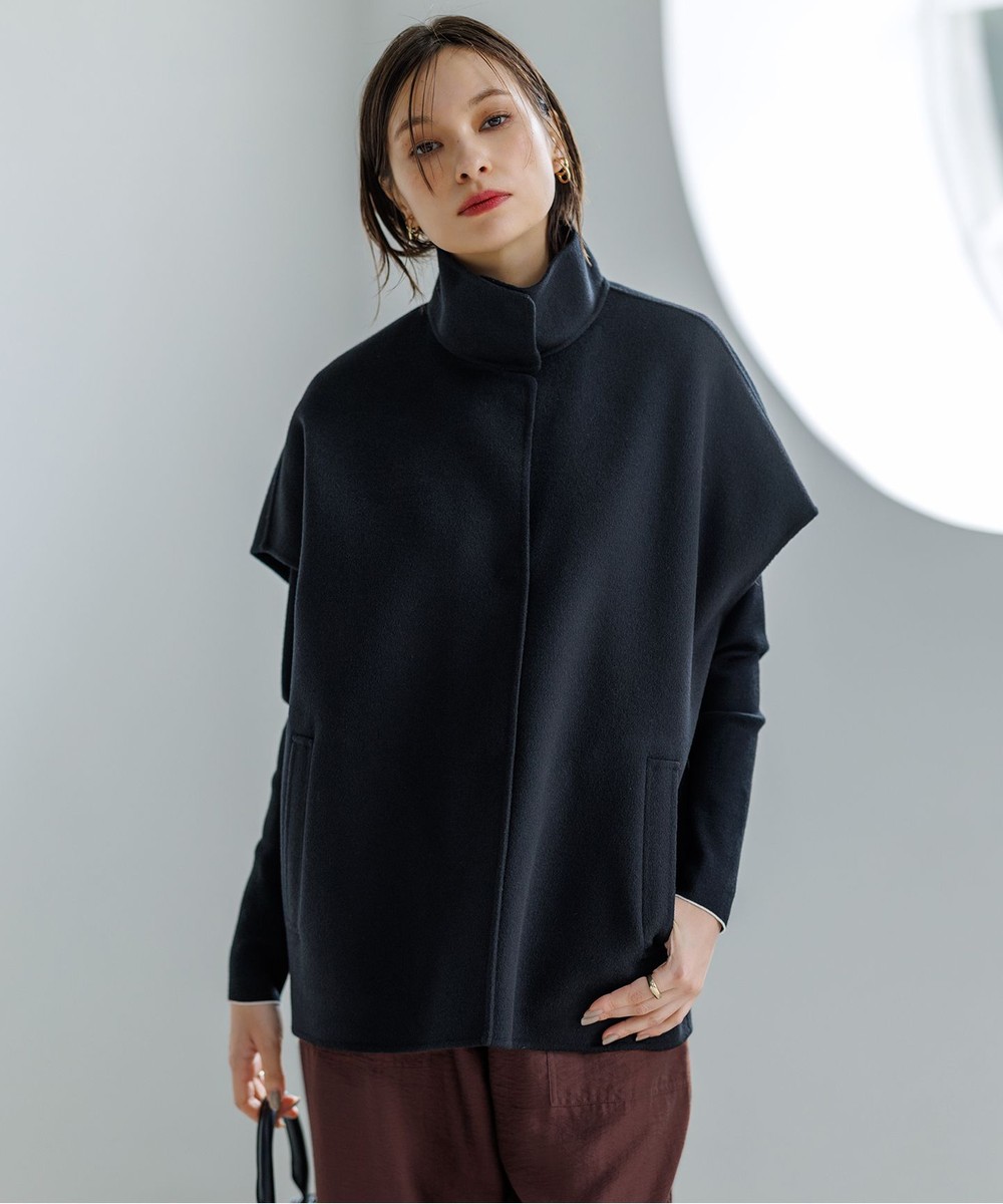 【オンワード】 ICB>ジャケット/アウター WoolRever スタンドカラージレ ブラック 6 レディース 【オンワード】 ICB>ジャケット/アウター WoolRever スタンドカラージレ ブラック 6 レディース