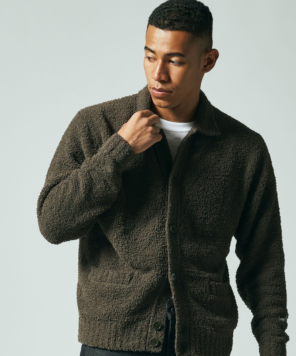 【オンワード】 J.PRESS MEN>トップス 【Shaggy Dog Fleece】フリース カーディガン ベージュ L メンズ 【送料無料】