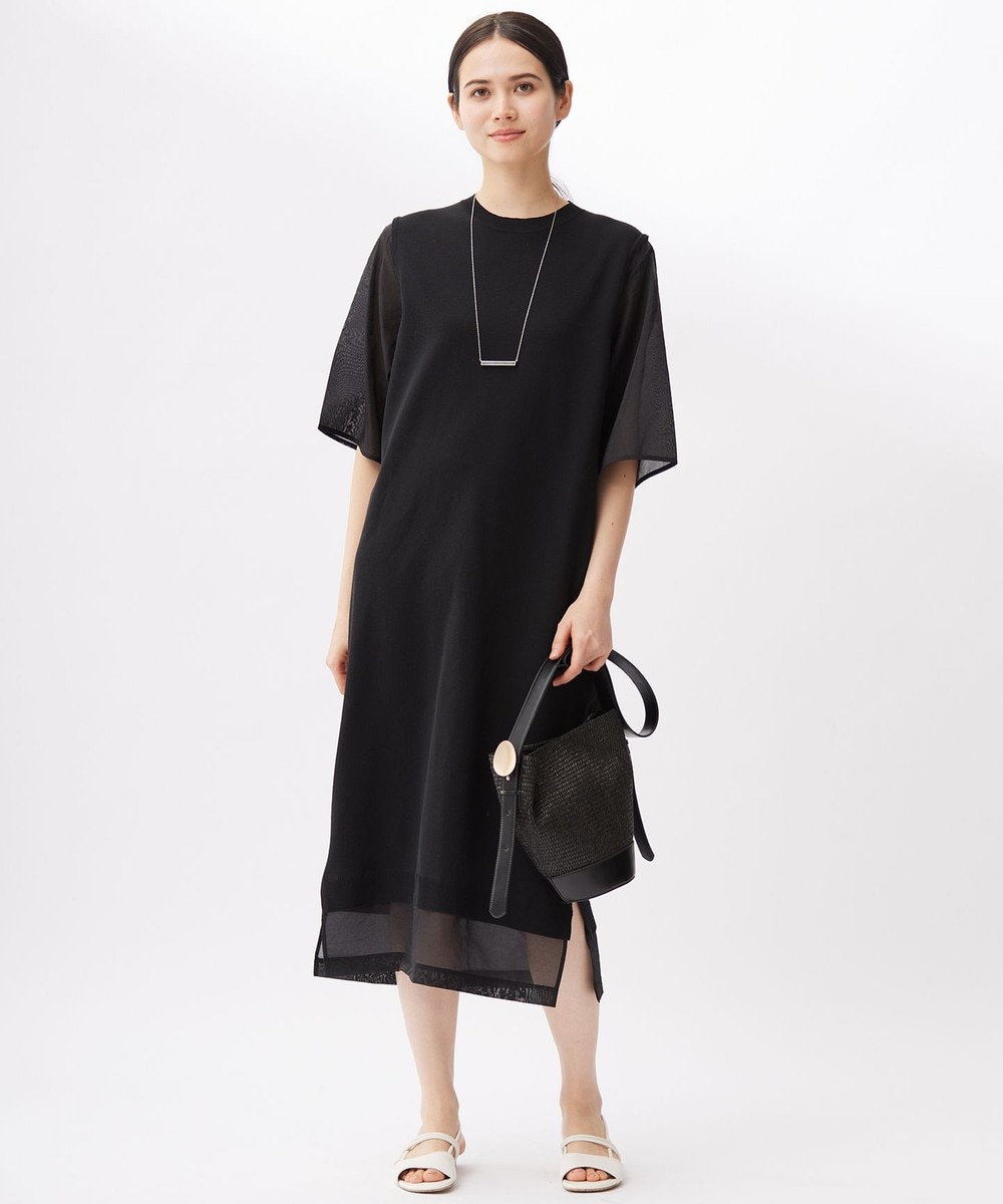 【オンワード】 自由区 L(大きいサイズ)>ワンピース 【洗える】ハイツイストコットンアセテート ワンピース ブラック 46 レディース 【オンワード】 自由区 L(大きいサイズ)>ワンピース 【洗える】ハイツイストコットンアセテート ワンピース ブラック 46 レディース