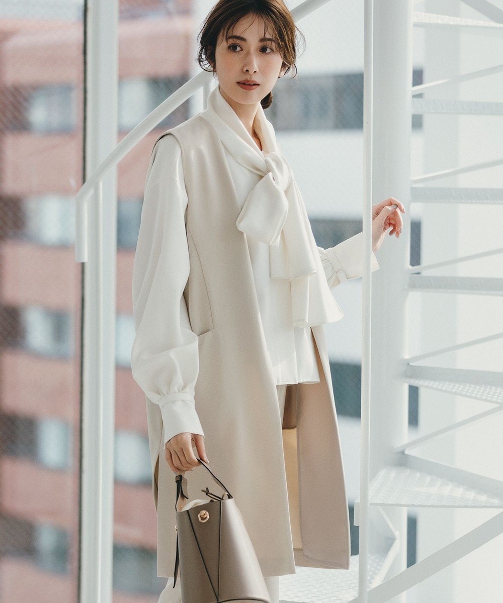 【オンワード】 UNFILO>ジャケット/アウター 【セットアップ対応/接触冷感/UVケア】BEAUTY MOVE ロングジレ アイボリー M レディース 【オンワード】 UNFILO>ジャケット/アウター 【セットアップ対応/接触冷感/UVケア】BEAUTY MOVE ロングジレ アイボリー M レディース