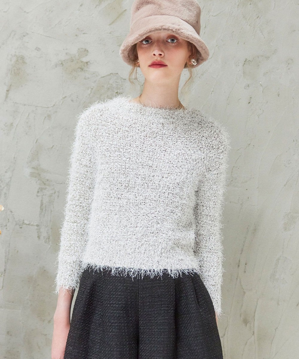 【オンワード】 TOCCA>トップス 【洗える】WINTER DEWDROP ニット グレー M レディース 【オンワード】 TOCCA>トップス 【洗える】WINTER DEWDROP ニット グレー M レディース