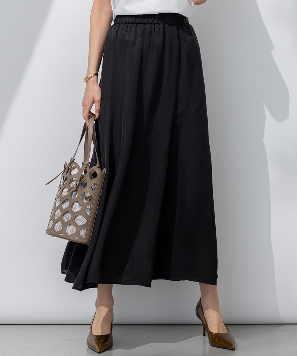 【オンワード】 23区>スカート 【接触冷感/洗える】フィブリルツイル ギャザー スカート ブラック 40 レディース 【オンワード】 23区>スカート 【接触冷感/洗える】フィブリルツイル ギャザー スカート ブラック 40 レディース