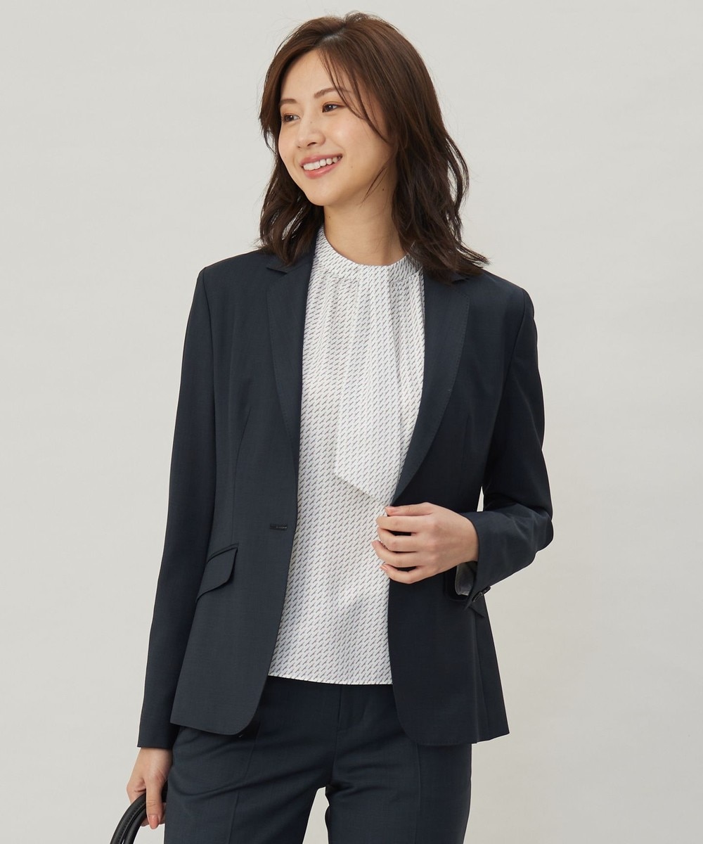 【オンワード】 J.PRESS LADIES>ジャケット/アウター 【セットアップ対応】BAHARIYE テーラード ジャケット ネイビーピンヘッド 7 レディース 【オンワード】 J.PRESS LADIES>ジャケット/アウター 【セットアップ対応】BAHARIYE テーラード ジャケット ネイビーピンヘッド 7 レディース