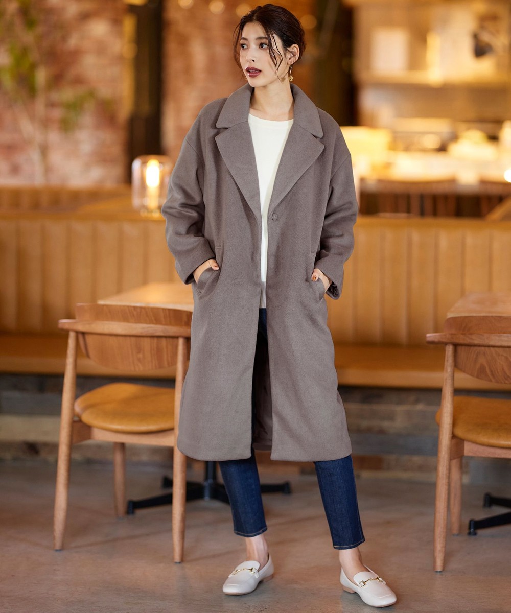 モッサ風ダブルフェイスチェスターコート