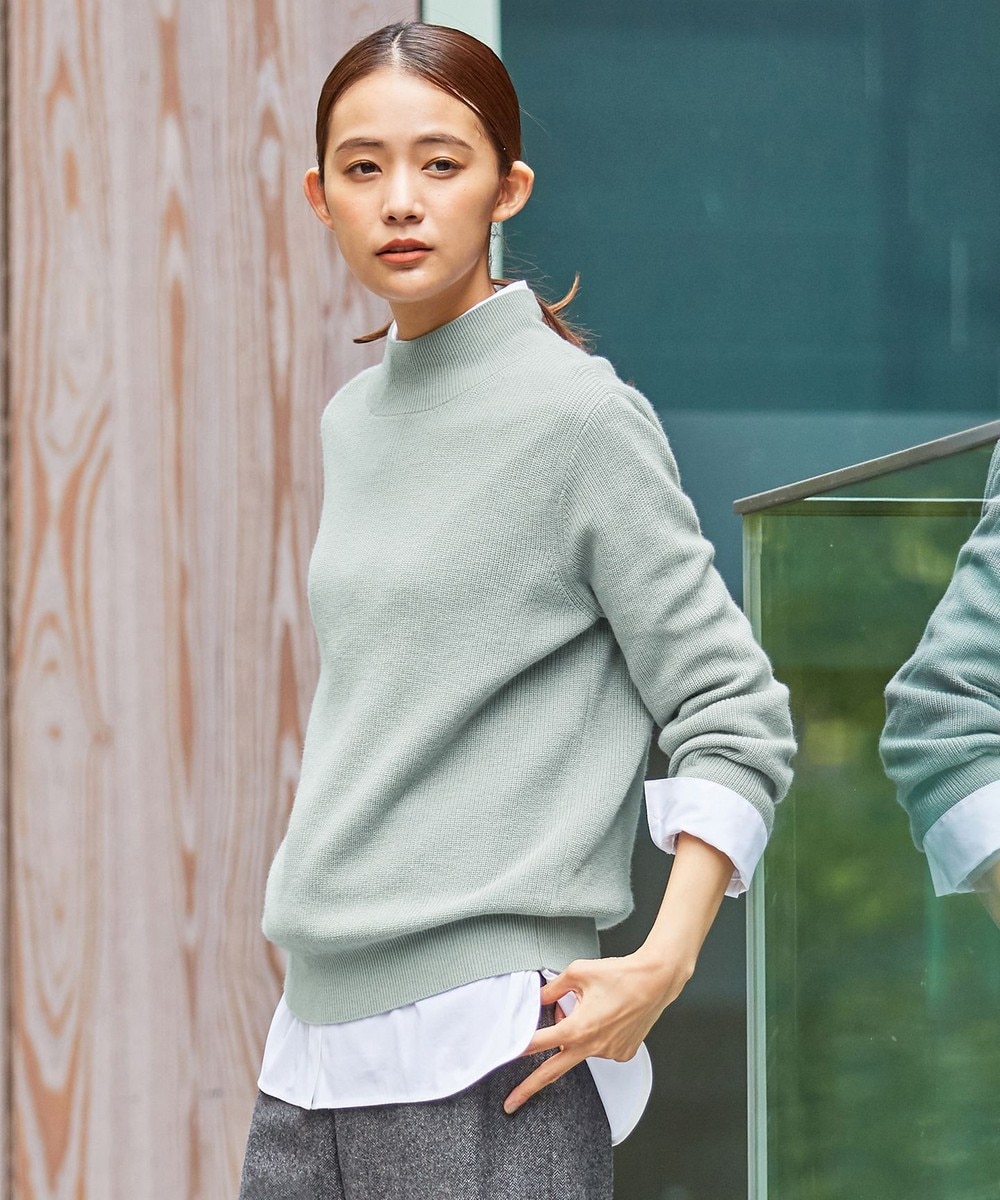 【オンワード】 J.PRESS LADIES>トップス 【洗える】SEMI WORSTED ハイネック ニット ピンク L レディース 【送料無料】