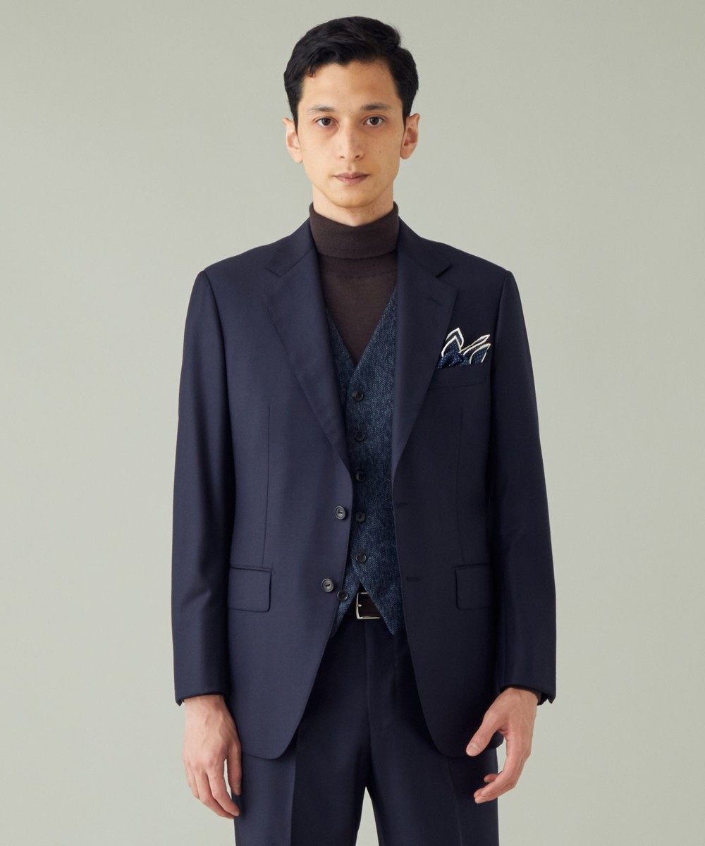 【オンワード】 GOTAIRIKU>スーツ/ネクタイ 【DORMEUIL】EXEL BLUE スーツ ネイビー L38 メンズ 【送料無料】