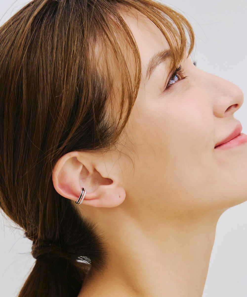 配色ラインイヤーカフ