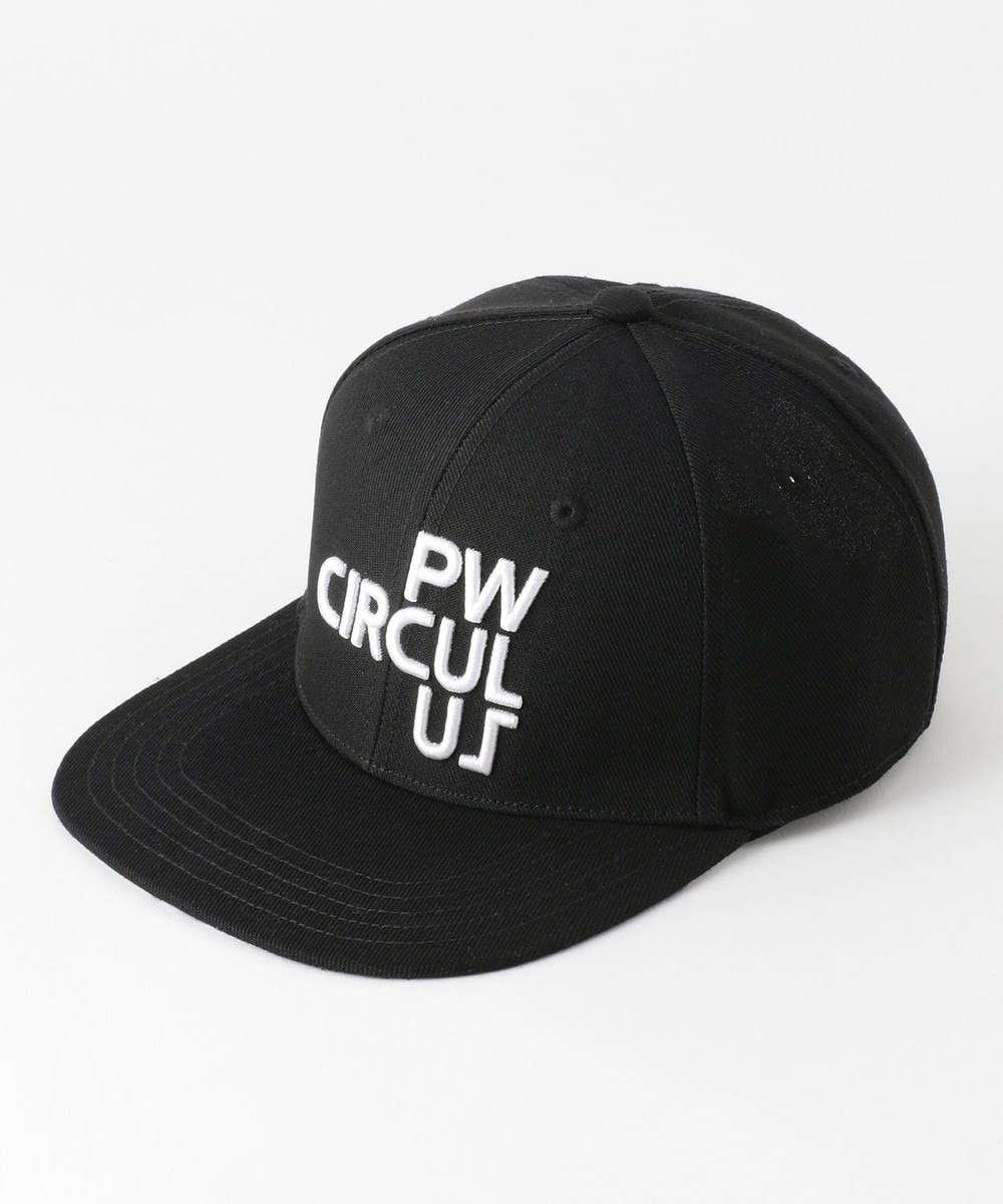 ＜オンワード＞PW CIRCULUS>帽子 【UNISEX】フラットブリム キャップ ブラック F メンズ 【送料無料】