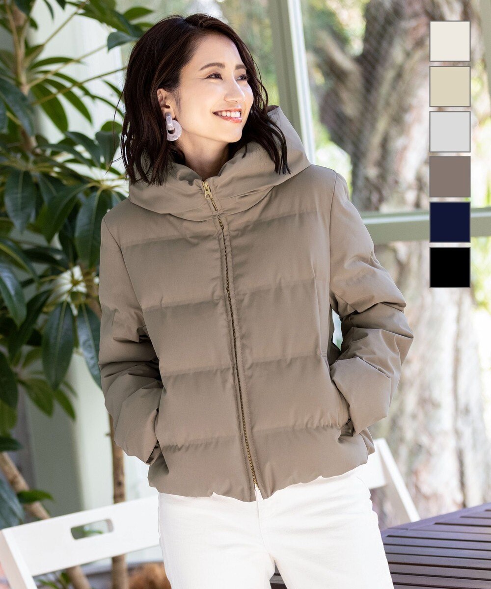 スタイリッシュに着用できるシームレスダウン