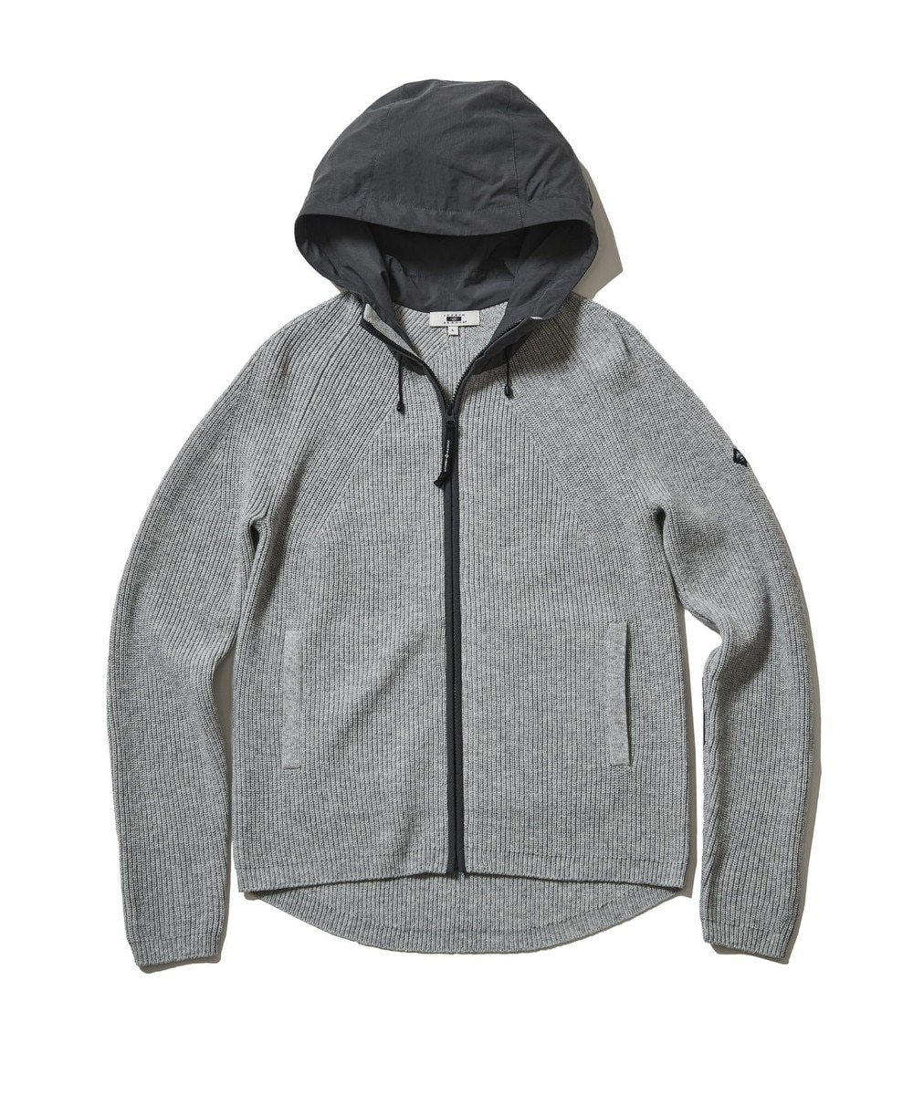 【オンワード】 JOSEPH ABBOUD>トップス 【JOSEPH ABBOUD MOUNTAIN/UNISEX】リサイクルウールポリ ニットパーカー ライトグレー LL メンズ 【送料無料】