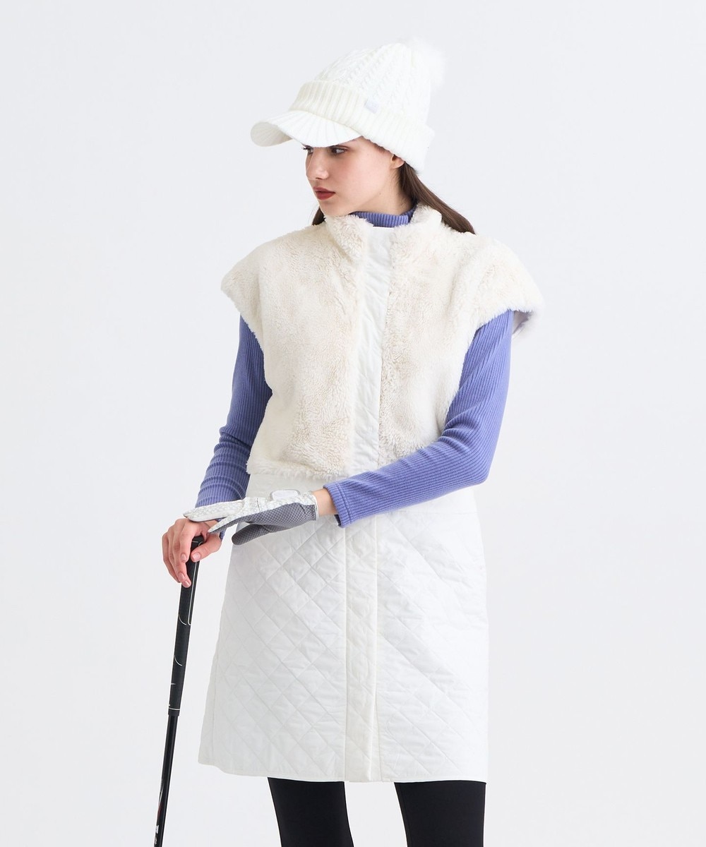 【オンワード】 23区GOLF>ワンピース 【WOMEN】ファー&キルトコンビワンピース ホワイト ML レディース 【オンワード】 23区GOLF>ワンピース 【WOMEN】ファー&キルトコンビワンピース ホワイト ML レディース