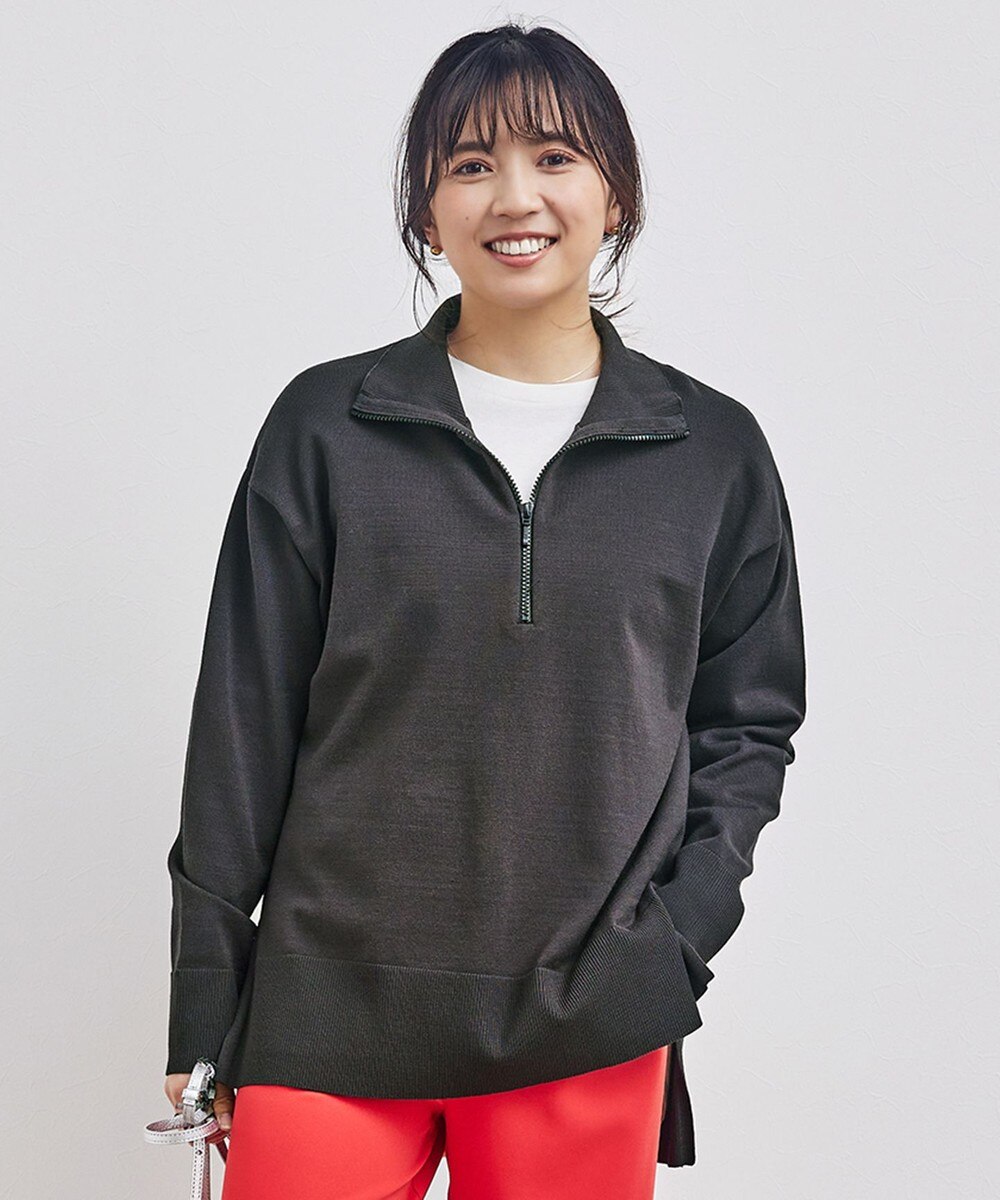 【抗菌防臭/花粉ガード】ジップニット