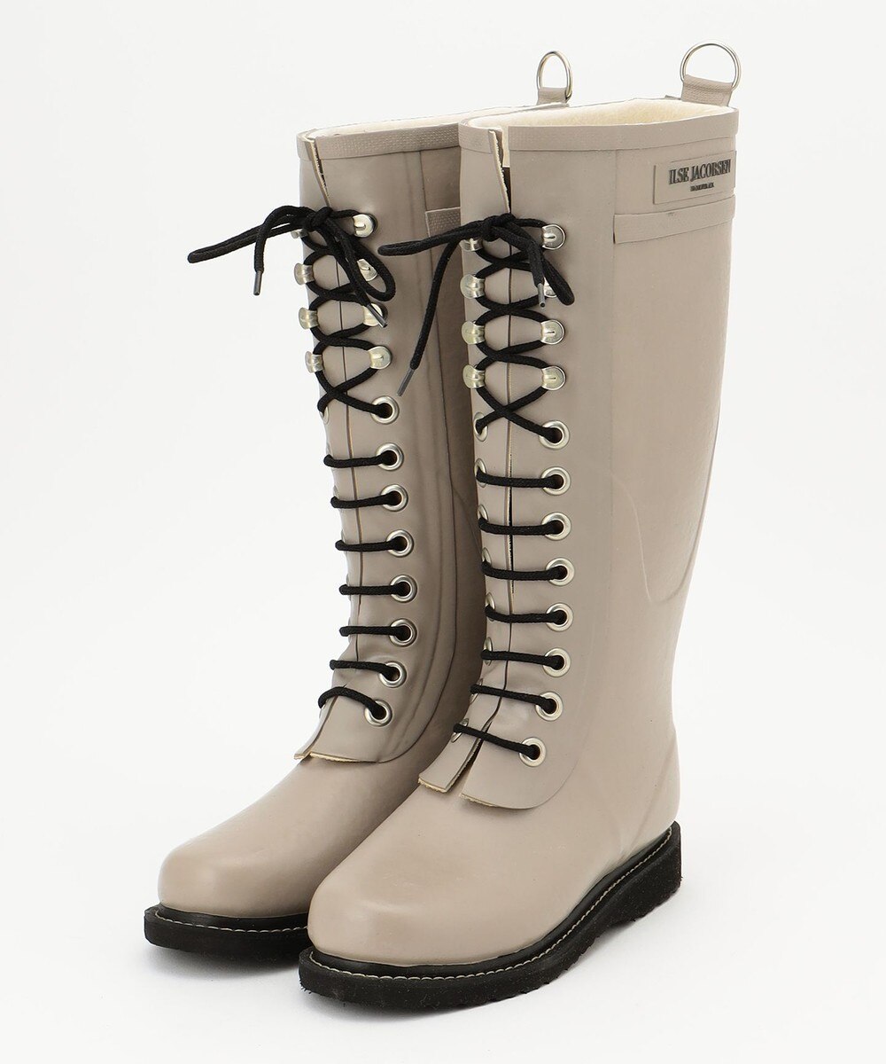 【オンワード】 ONWARD CROSSET STORE>シューズ 【ILSE JACOBSEN】RUBBER BOOTS LONG ARMY 24.0~小さめの24.5cm レディース 【送料無料】