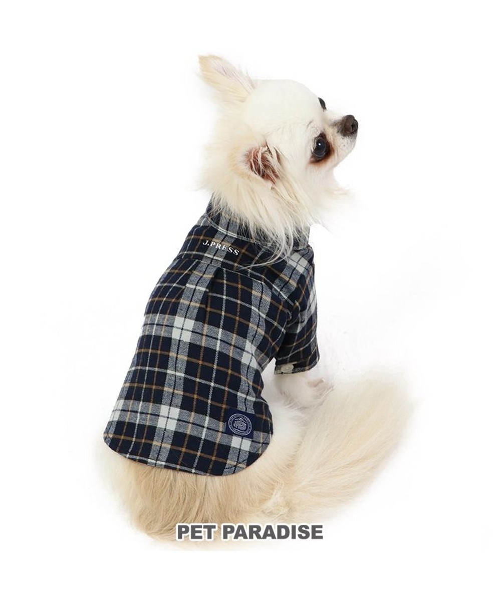 ＜オンワード＞PET PARADISE>ペットグッズ J.PRESS ビエラチェック シャツ 【小型犬】 紺（ネイビー・インディゴ） ＤＳＳ 【送料無料】
