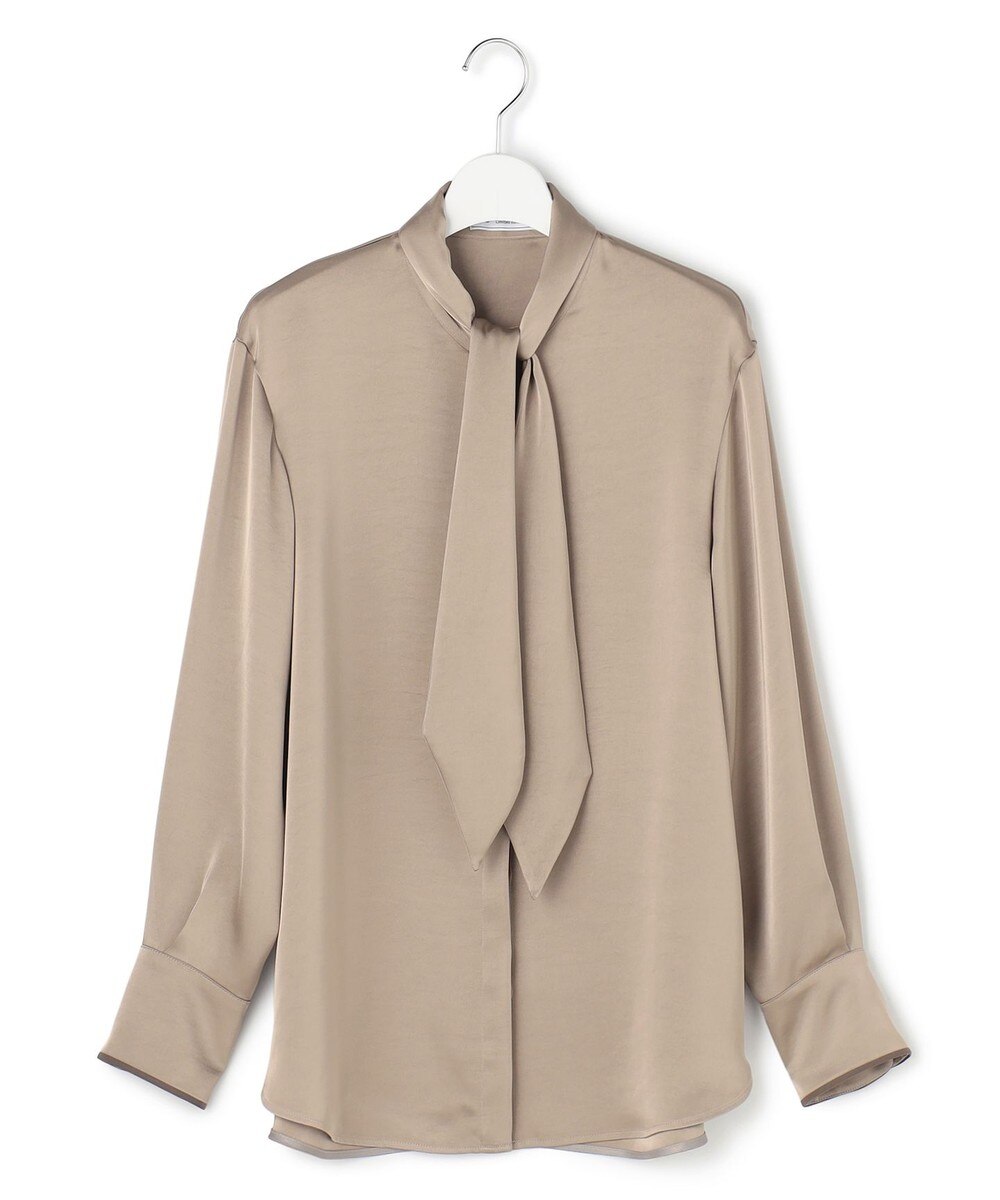 【オンワード】 ICB L(大きいサイズ)>トップス 【WEB&一部店舗限定】 DrapySatin ボウタイブラウス モカ 42 レディース 【オンワード】 ICB L(大きいサイズ)>トップス 【WEB&一部店舗限定】 DrapySatin ボウタイブラウス モカ 42 レディース