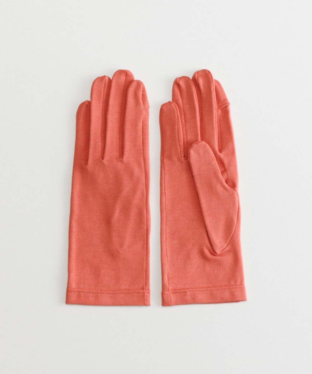 【オンワード】 ORuKuBET>ファッション雑貨 organic cotton gloves + コーラル S レディース 【送料当社負担】