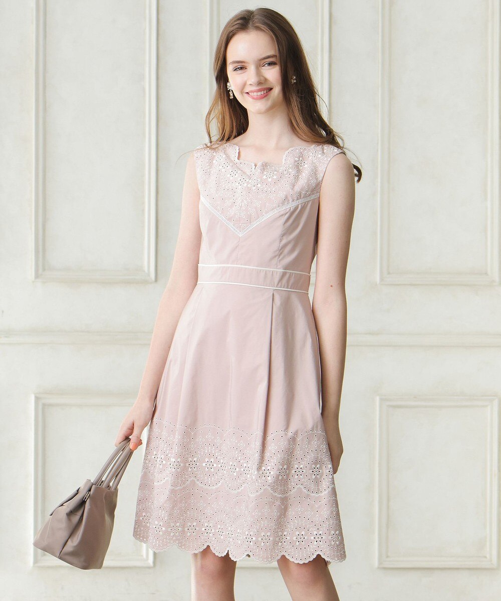 【オンワード】 TOCCA>ワンピース 【洗える!】CIERO ドレス ピンク 2 レディース 【送料無料】