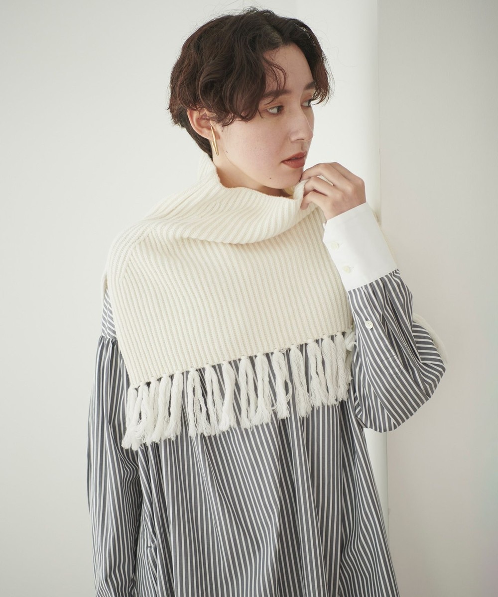 【オンワード】 #Newans>トップス 【大好評につき追加決定!】カシミヤブレンドバルキースヌードベスト ダークブラウン 1 レディース 【送料無料】